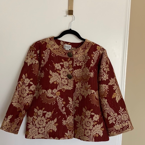 CHICOS Size 1 jacket - Picture 1 of 8